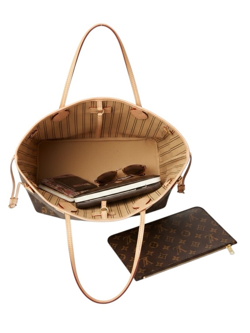 🆕 👜✨Neverfull MM Monogram Tote with Matching Pochette ✨👜 - Picture 8 of 8